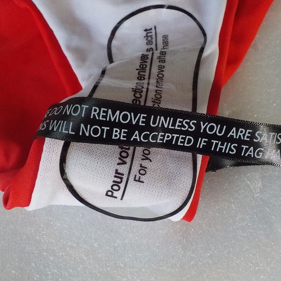 Red High Waist Bikini Bottoms - Picture 6 of 10